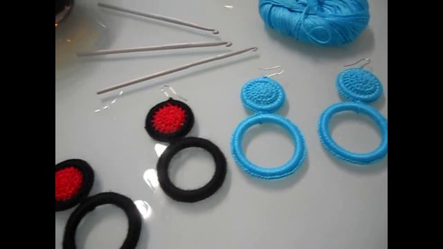 Цветы, вязание крючком серьги и аксессуары из пластика колец смотреть онлайн