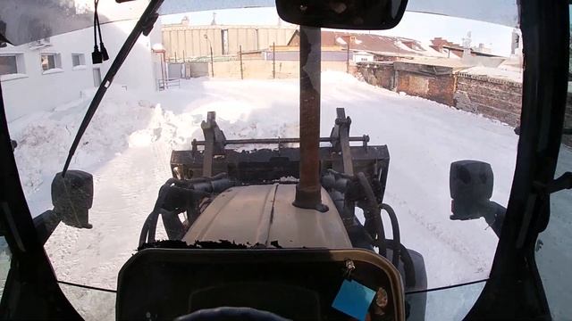 Обучение работе на погрузчике. Складирование сыпучих материалов. смотреть онлайн