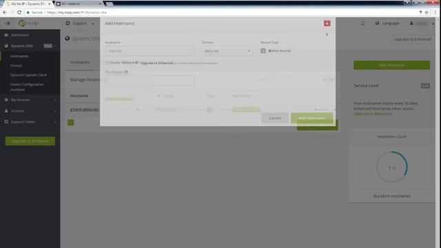 Как связать домен и динамический IP с помощью Dynamic DNS, NO-IP смотреть онлайн