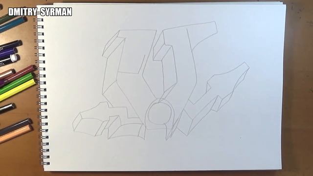 How to draw graffiti letter V, Как нарисовать граффити букву смотреть онлайн