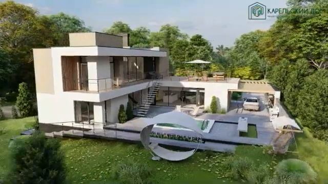 Проект дома в стиле Минимализм смотреть онлайн