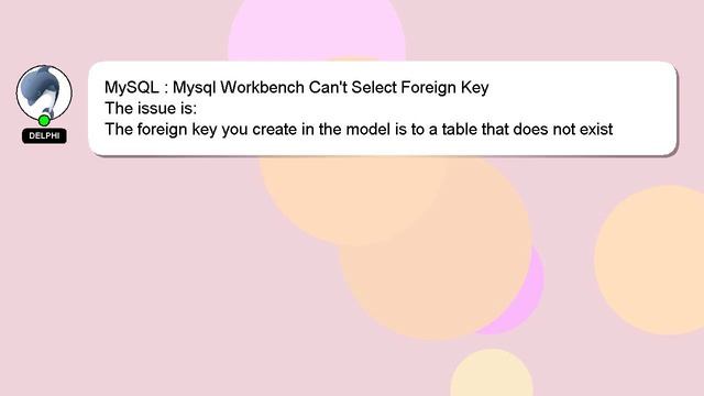 MySQL : Mysql Workbench Can't Select Foreign Key смотреть онлайн