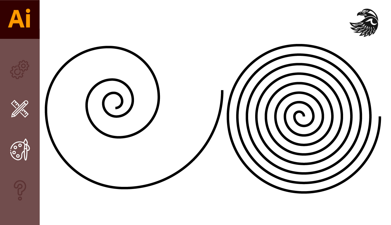 Как нарисовать спираль в иллюстраторе | Инструмент спираль #Orlovillustrator смотреть онлайн