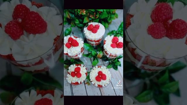 Трайфлы "Красный бархат " с малиновым конфи! смотреть онлайн