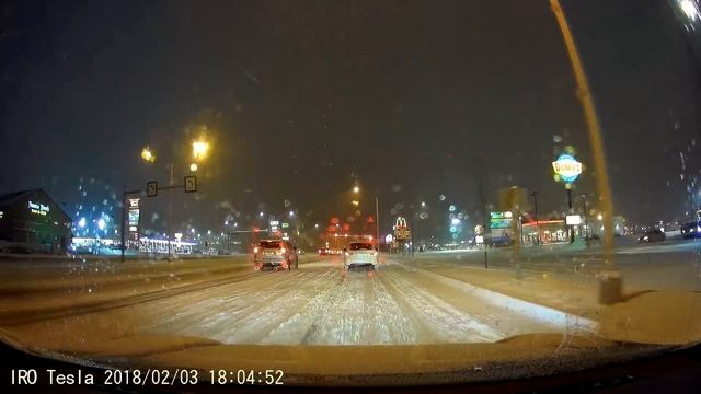 Tesla Snowy Ride Along Feb 2018 смотреть онлайн