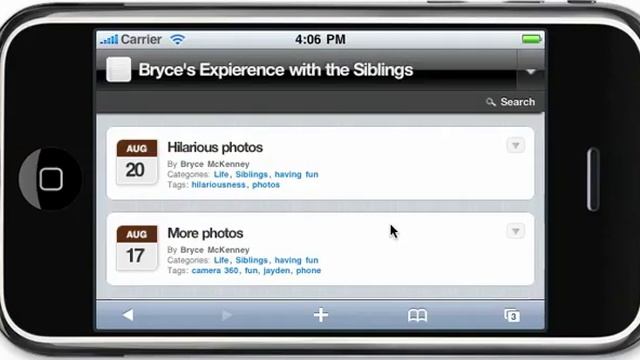Review of MyTouch Wordpress Mobile Theme based on jqtouch смотреть онлайн