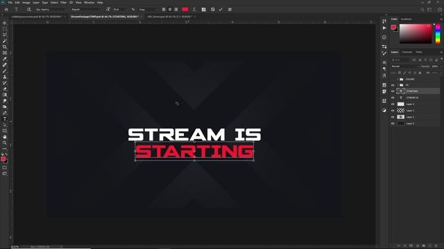 How to make a Clean and Futuristic "Stream is Starting" Screen | Photoshop CC Tutorial смотреть онлайн