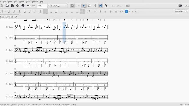 John Cougar Mellencamp - I Need a Lover, Bass Score and Tabs смотреть онлайн