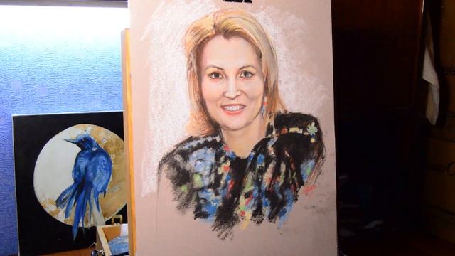 Speedpaint pastel portrait. Рисую портрет сухой пастелью смотреть онлайн