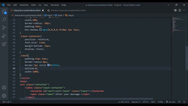 Live Character Counter using HTML, CSS & JavaScript смотреть онлайн