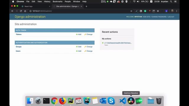 Django and React: Full CRUD part3 Register, GET and auth token смотреть онлайн