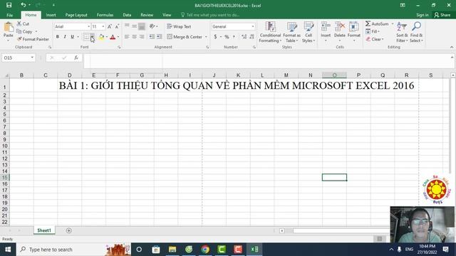 Giới thiệu tổng quan về phần mềm Microsoft Excel 2016 cho người mới bắt đầu смотреть онлайн