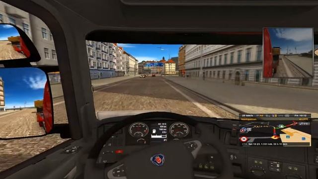 ETS2 ProMods V2.17 + RusMap V1.7.3 : Tallinn (Estonia) - Shlisselburg (Russia) Part 1/2 смотреть онлайн