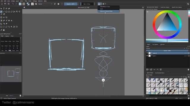 Krita Tutorial 4.1+: Mirror Tools! смотреть онлайн