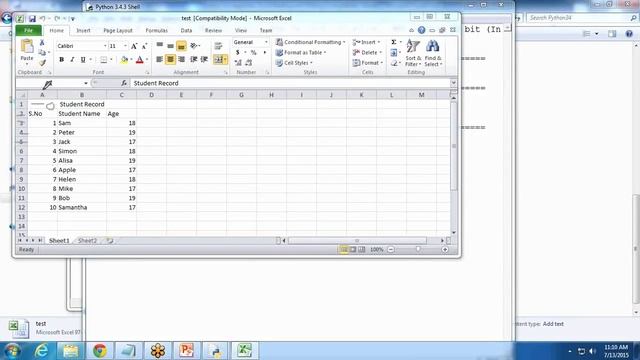 Python Reading and Writing into Excel смотреть онлайн