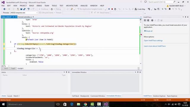 NMB ile C# : Yandex Metrica API Kullanarak Ziyaret Verilerini Çekelim #metricaapi #mvc смотреть онлайн