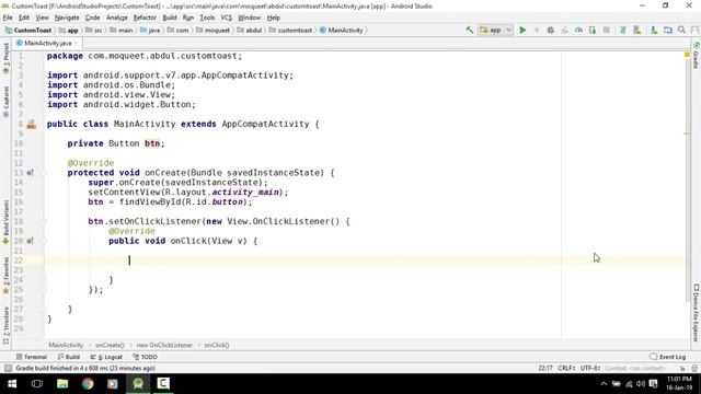 How to create custom toast in android studio смотреть онлайн
