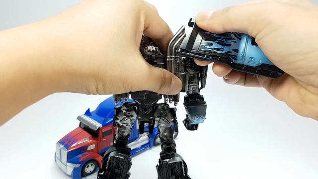 Transformers Movie Repaint Oversized Night Nemesis Prime Optimus Prime Truck Car Robots Toys смотреть онлайн