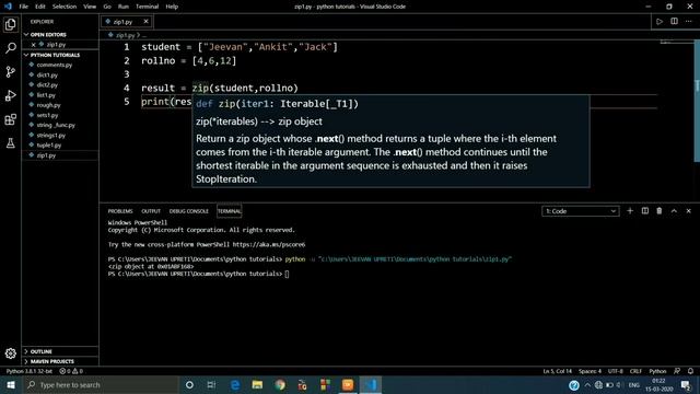 Zip Function in Python #15 || Python Tutorials for Absolute Beginners || || Jeevan Upreti || смотреть онлайн