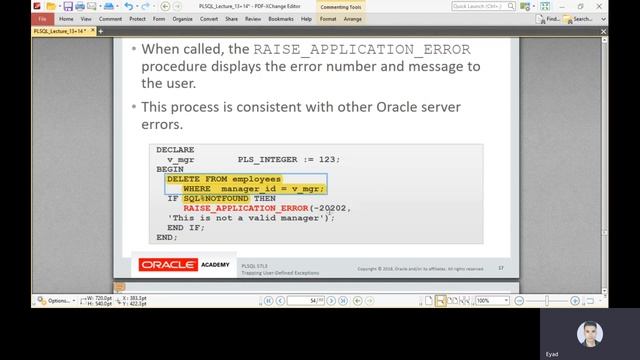 ORACLE Exception Handler Part 4 Eyad Alshareef смотреть онлайн