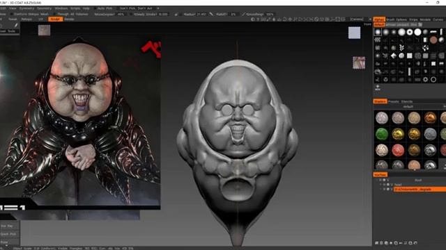 make the Ubik Statue from Berserk in 3d coat смотреть онлайн