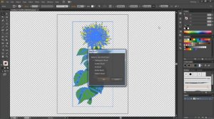 Удаление белого фона с рисунка Illustrator CS6 .