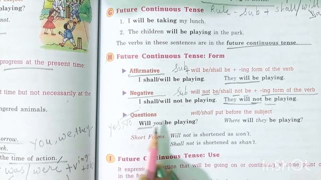 Class 6 CH-17 Continuous Tenses essentials of English Grammar and Composition solved exercise смотреть онлайн
