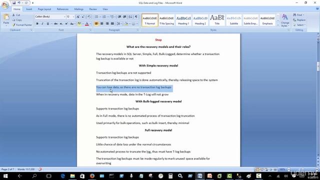 015 Types of Recovery Models смотреть онлайн