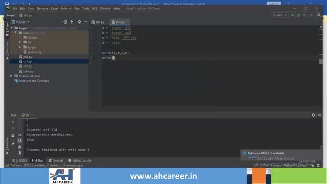AHCAREER Online Python Course String Datatype смотреть онлайн