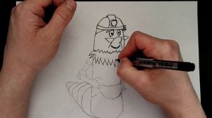Как нарисовать Корней Корнеича из Лунтика