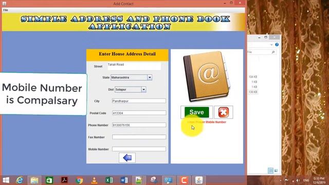Phone Book Developed in Java смотреть онлайн