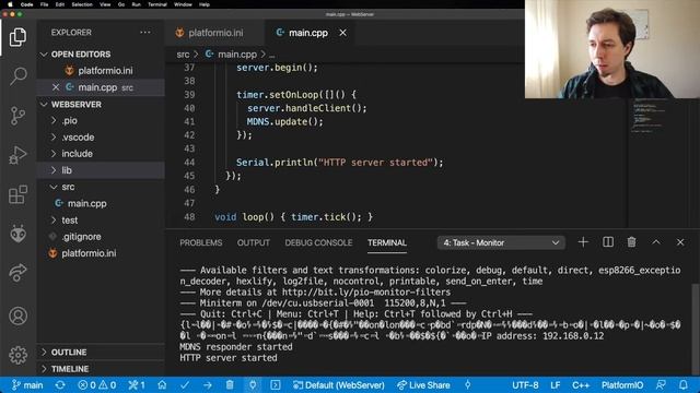 ESP8266 Web Server - part 1/2 - serve html web page смотреть онлайн