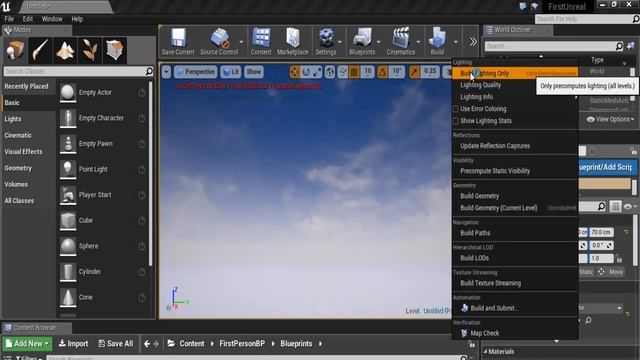 Unreal Engine 4.15 Tutorial - LIGHTING NEEDS TO BE REBUILT смотреть онлайн