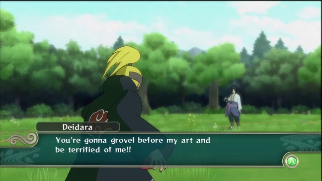 Naruto Shippuden- UNS2 - Sasuke V Deidara Battle HD