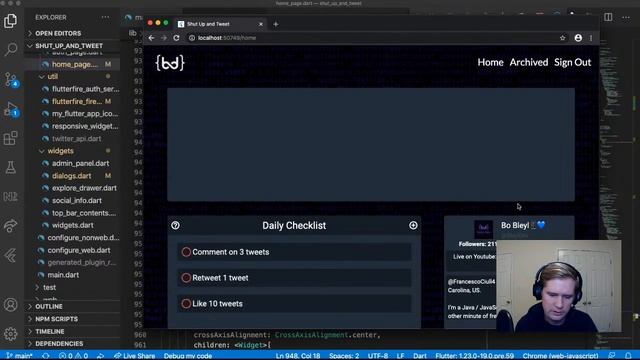 Flutter Web App - Adding some new features tonight смотреть онлайн