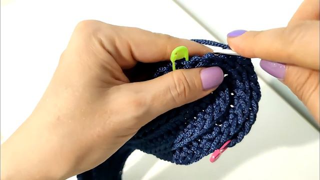 ХИТ🔥Сумка- шопер из полиэфирного шнура Ярнард макраме XL👛//Подробный мастер-класс🧶