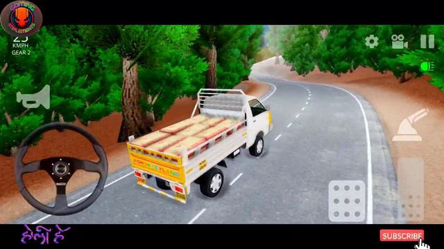 kolli hills driving simulator gameplay android - indian Ashok Leyland mini truck - best truck game смотреть онлайн