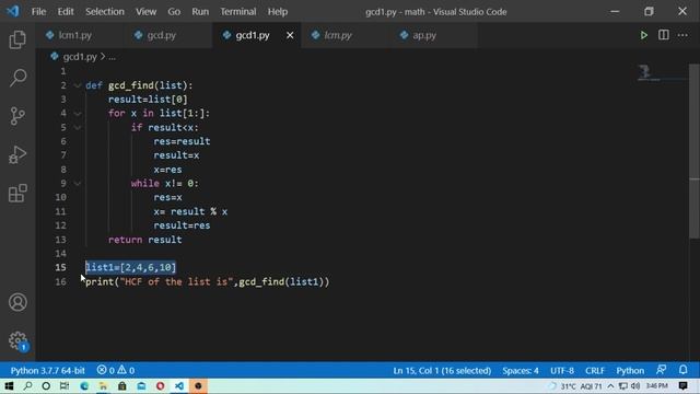 Find HCF or GCD by python // python basics смотреть онлайн