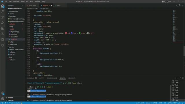 ?? Beautiful RGB homepage using html CSS ?? смотреть онлайн