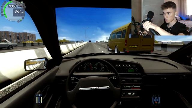 Спалил ДВИГАТЕЛЬ на работе - CITY CAR DRIVING на РУЛЕ! смотреть онлайн