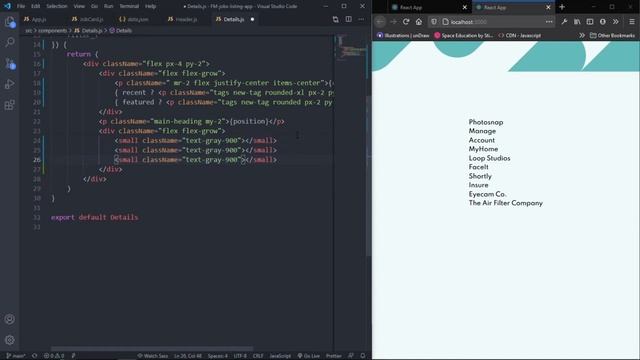 First look at React and Tailwind CSS by creating a Jobs listing App - Frontend Mentor Challenge 202 смотреть онлайн