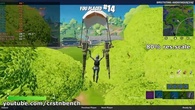 Intel Core i5 10300H \ UHD Graphics \ Fortnite @1080p 100% and 80% res.scale tested смотреть онлайн