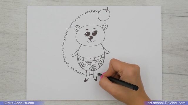 Рисуем Ёжика онлайн смотреть онлайн