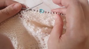 Верхняя  кайма. Вяжем пуховый платок. Часть 8