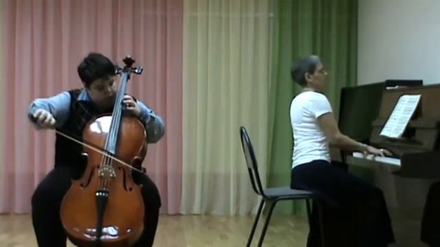 "Вечерняя песнь" К.Клочков. Резванов Алексей- виолончель смотреть онлайн