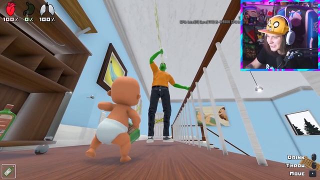 ?Мы РЕБЕНОК в Жёлтом ОТРАВИЛИ ПАПОЧКУ! (СИМУЛЯТОР МАЛЫША WHO'S YOUR DADDY) смотреть онлайн