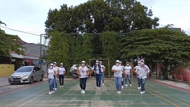 ? 45 DEGREES - LINE DANCE. DEMO : HAPPY COLORFUL LD GROUP. смотреть онлайн