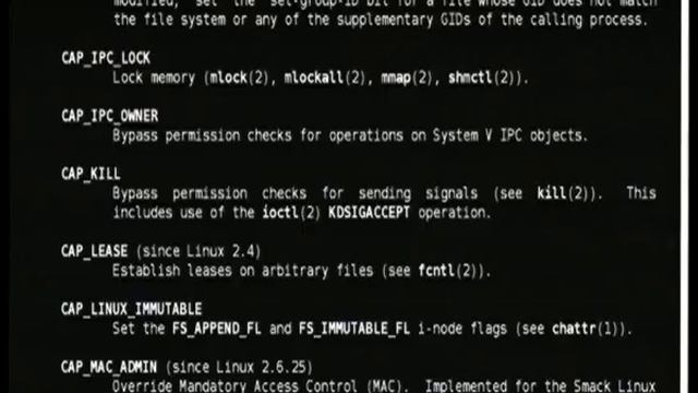 Linux Capabilities смотреть онлайн