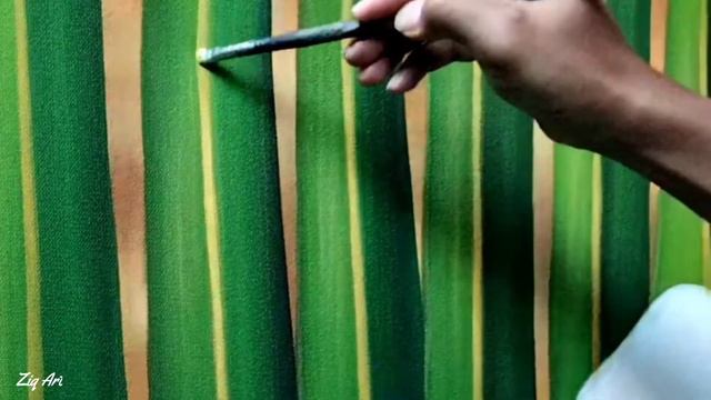 Plumeria White Flowers & Coconut Leaf Acrylic Painting Realistic l Time Lapse Painting - Ziq Art смотреть онлайн