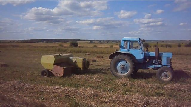 MTZ-80 & CLAAS square balers смотреть онлайн